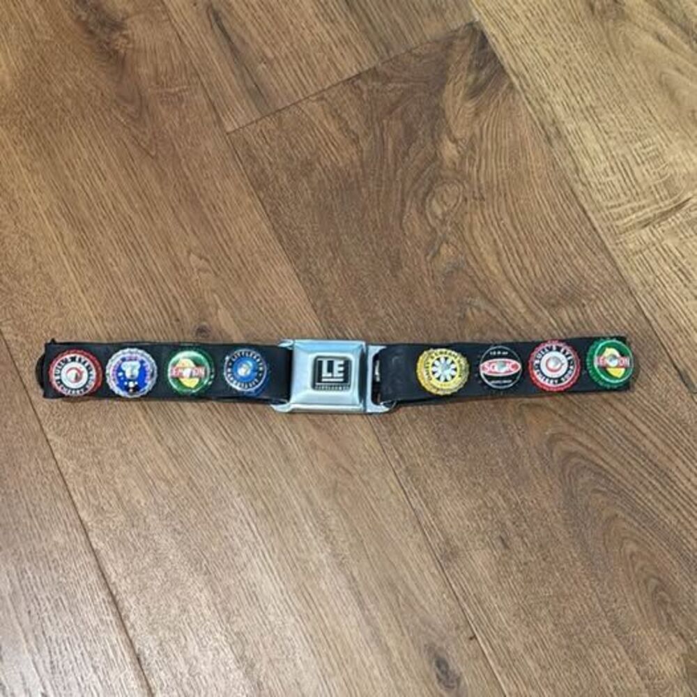 Vintage Y2K Retro Bottle Cap Seatbelt Belt